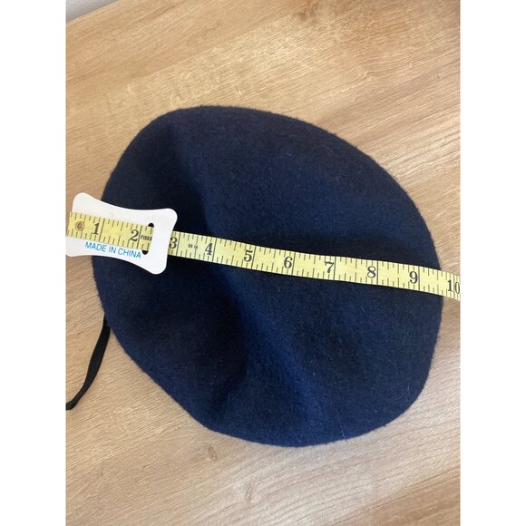 Bancroft Black Wool Beret Size 7 3/8 Military Spec MIL-B-43172 Made In USA - Picture 6 of 6